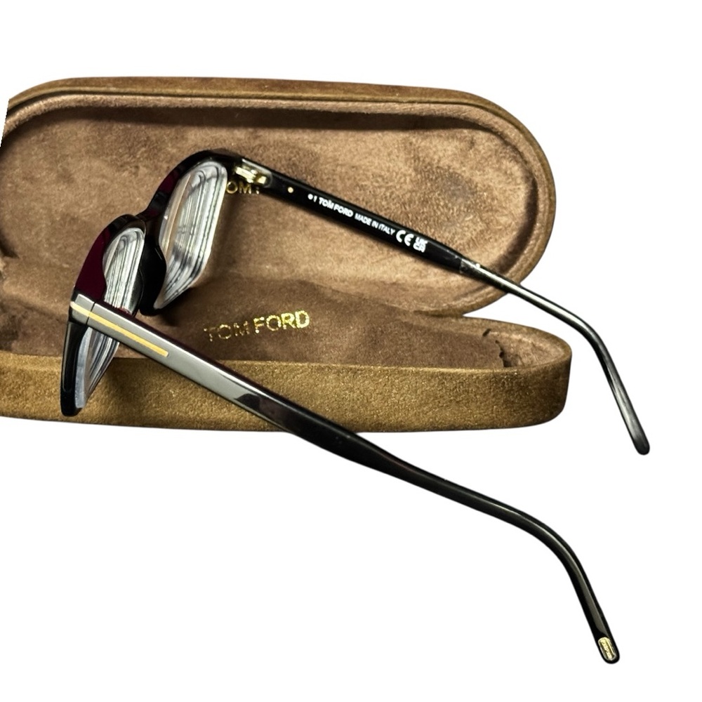 Tom Ford Black Glasses W/ Glasses Case And Cloth … - image 3